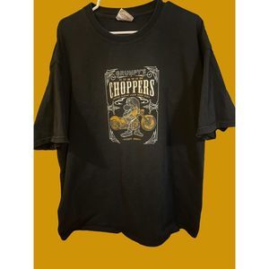 Disney World Mens T-shirt Black Grumpys Custom Choppers Motorcycle Biker 2XL